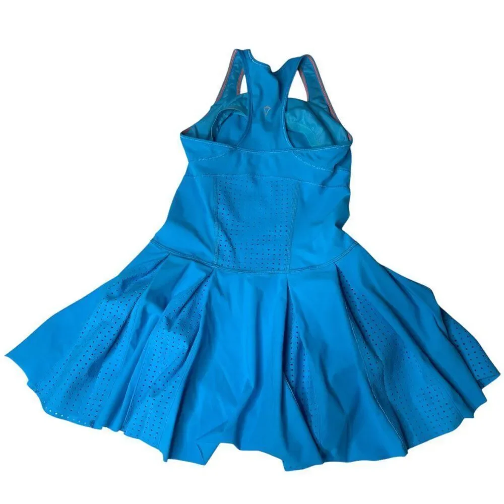 Ivivva by Lululemon girls vented racerback dress 10 teal